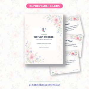 Return to Here: 24 Grounding & Affirmation Cards